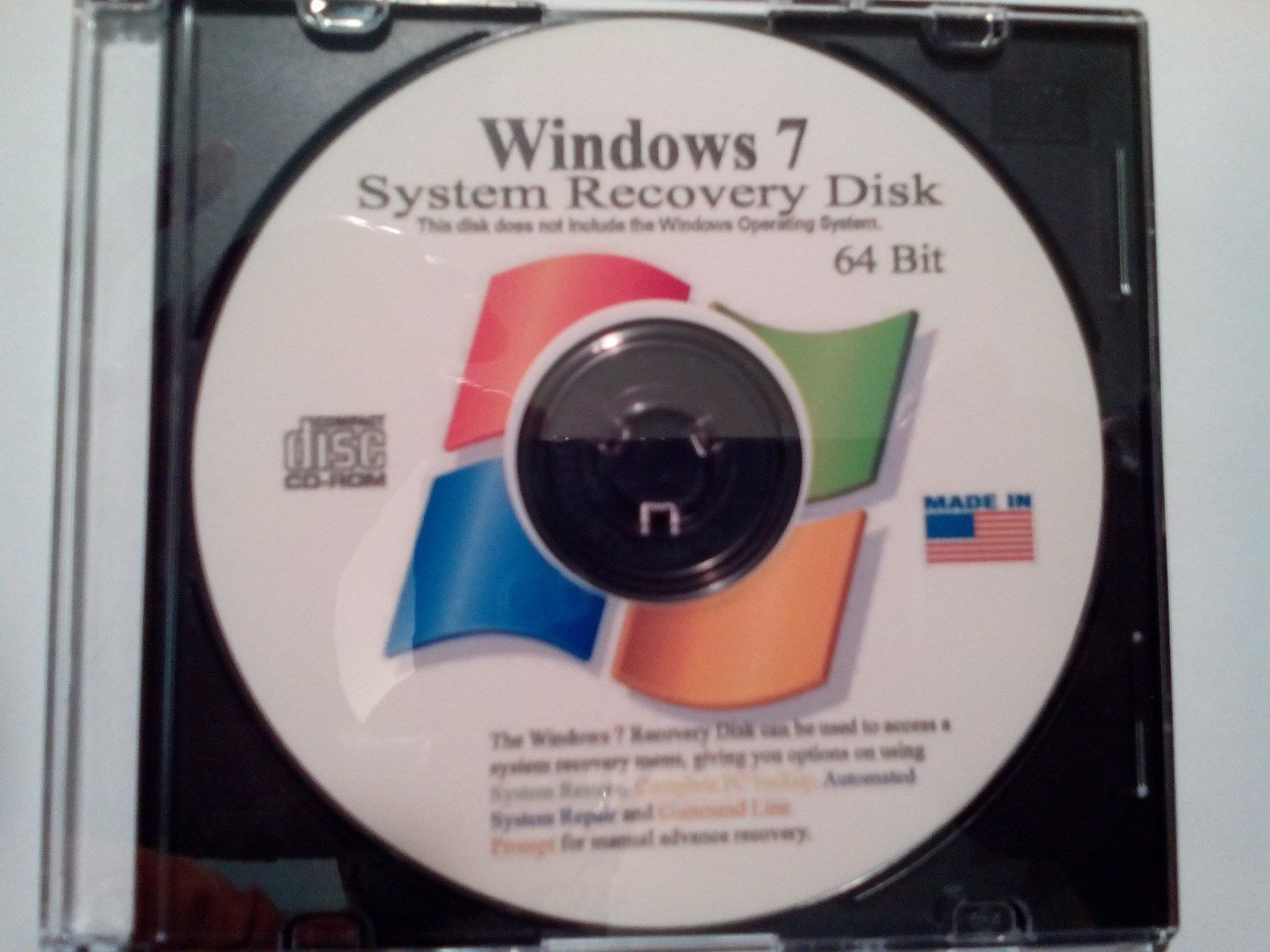 how to repair windows 7 with recovery disc